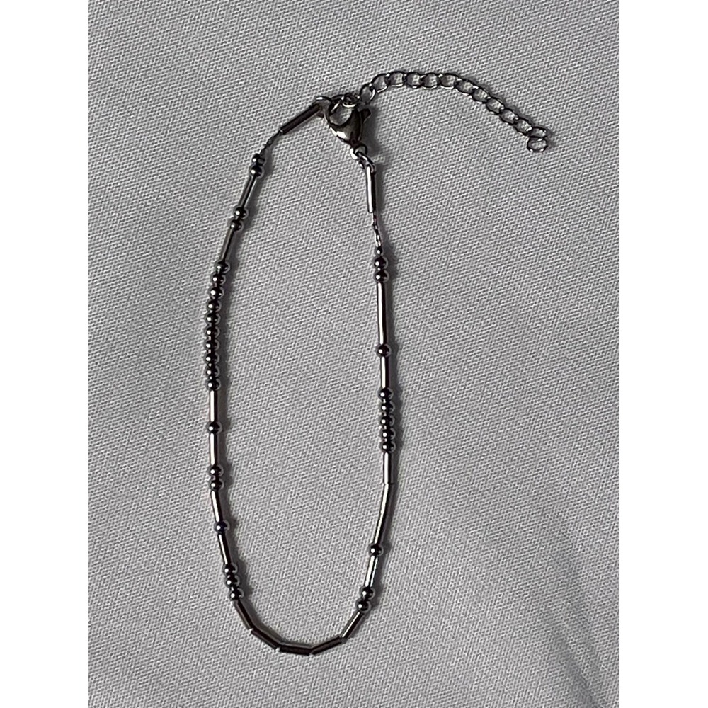 Joycuff Morse Code Unbiological Sister Bracelet Silver Tone Beaded Best Friend